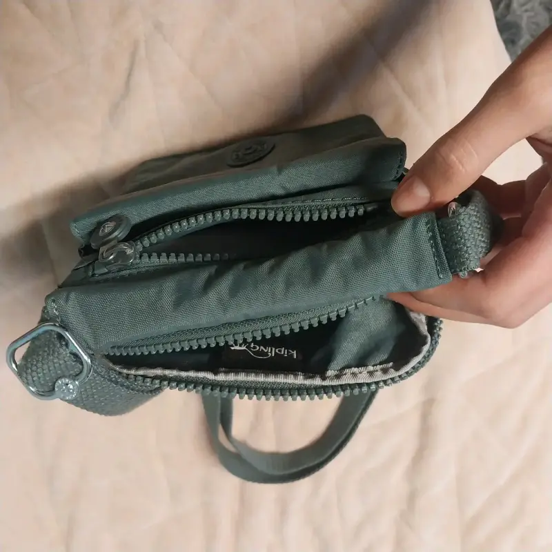 Bolso bandolera verde Kipling compacto - 3