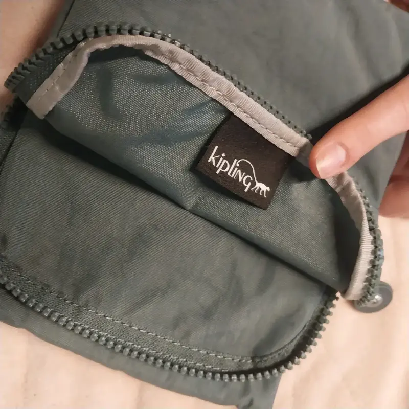 Bolso bandolera verde Kipling compacto - 4