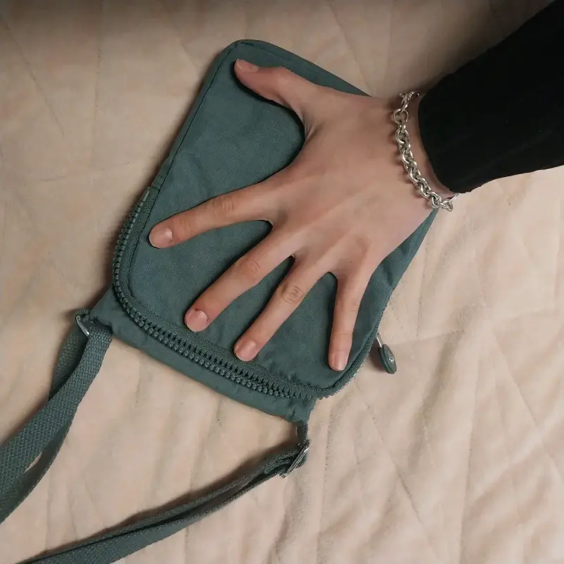Bolso bandolera verde Kipling compacto - 5