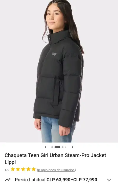 Chaqueta negra para mujer Lippi,talla12 - miniatura 3