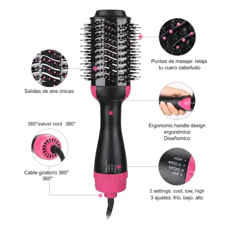 Cepillo Secador de Pelo One Step 3 en 1 - 2