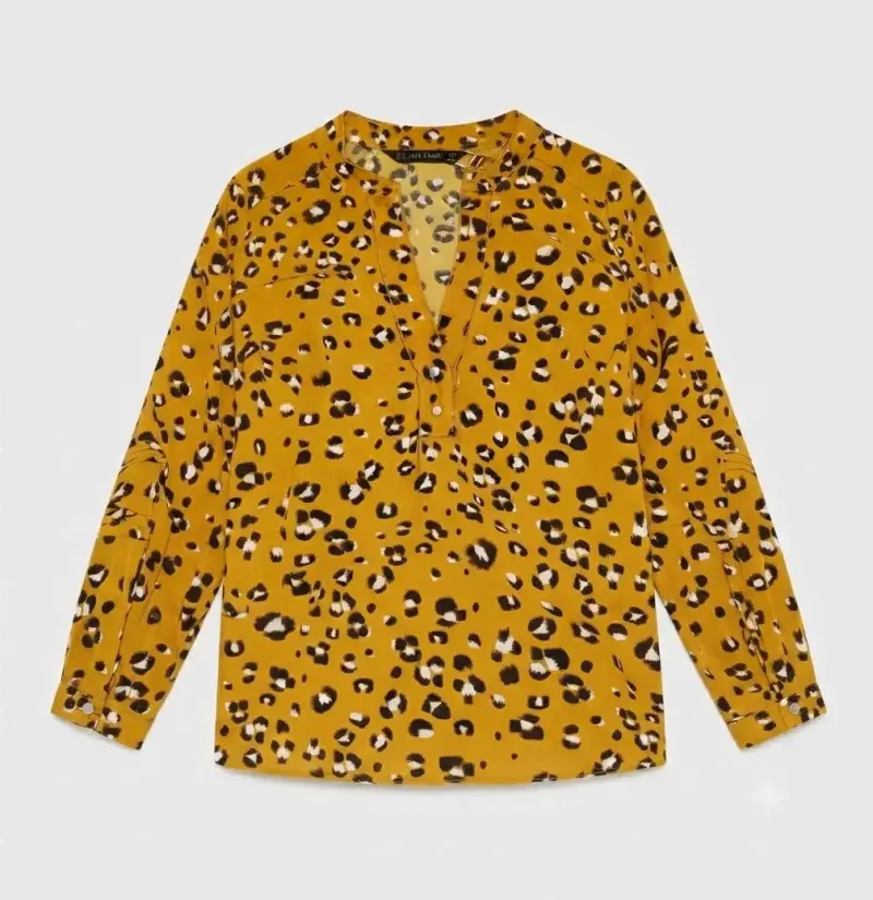 Blusa estampada animal print Zara - 3
