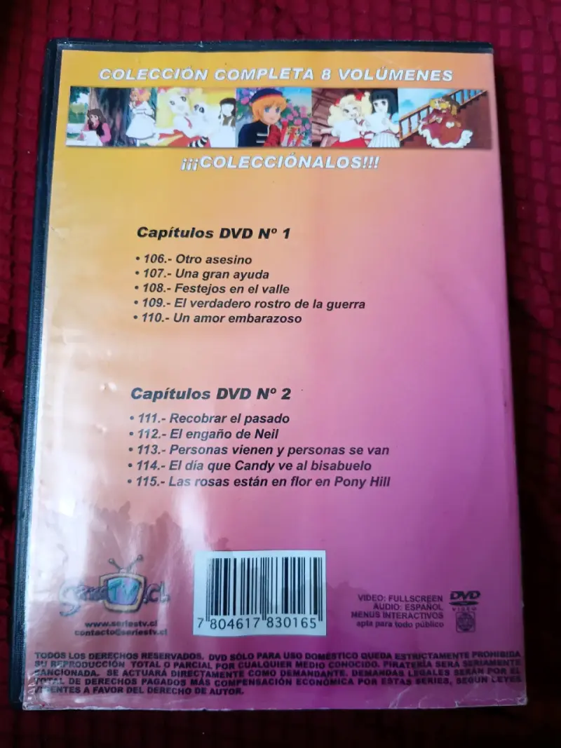 Colección de DVDs Candy Candy Volúmenes 7 y 8 - 2