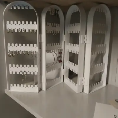 Organizador de joyas aros accesorios plegable - miniatura 1