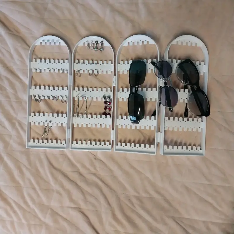 Organizador de joyas aros accesorios plegable - 3