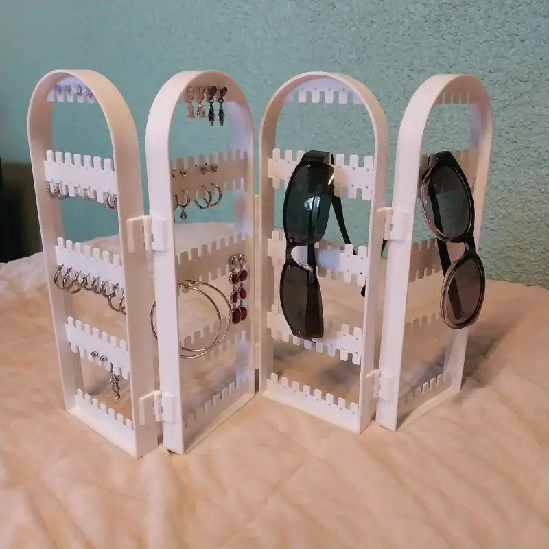 Organizador de joyas aros accesorios plegable - 4