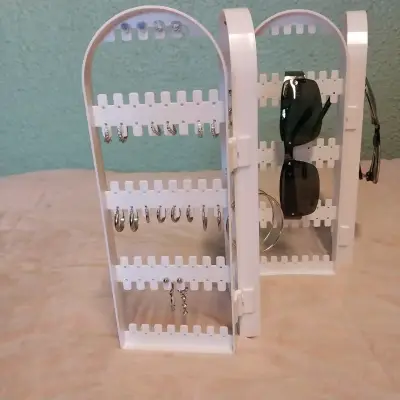 Organizador de joyas aros accesorios plegable - miniatura 5
