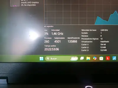 Laptop Intel Core i5 12va Gen con NVIDIA RTX 3050 - miniatura 2
