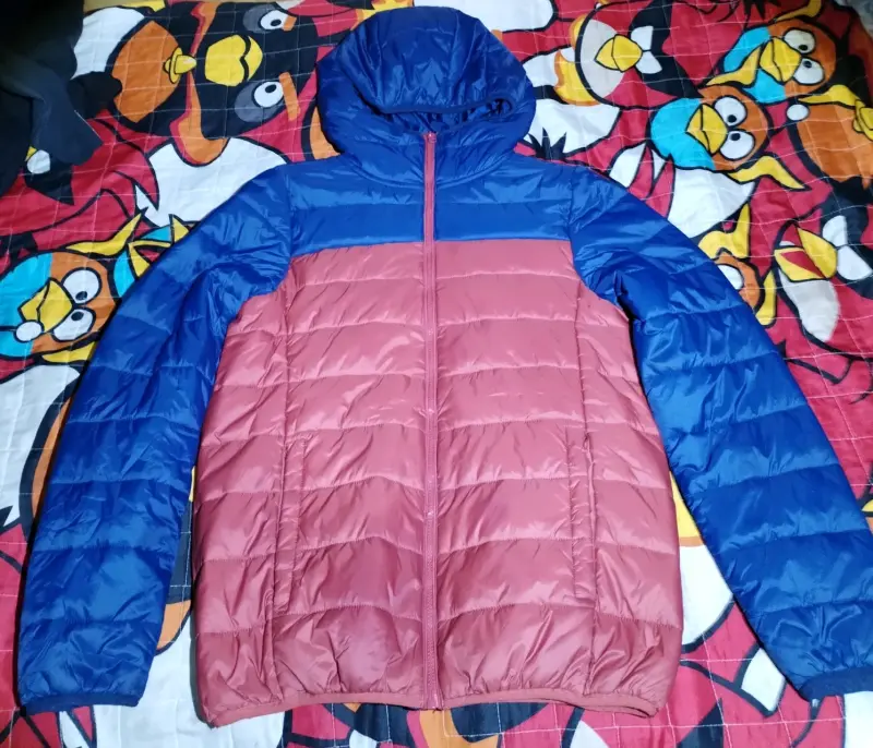 Chaqueta acolchada bicolor con capucha Cutback - 1