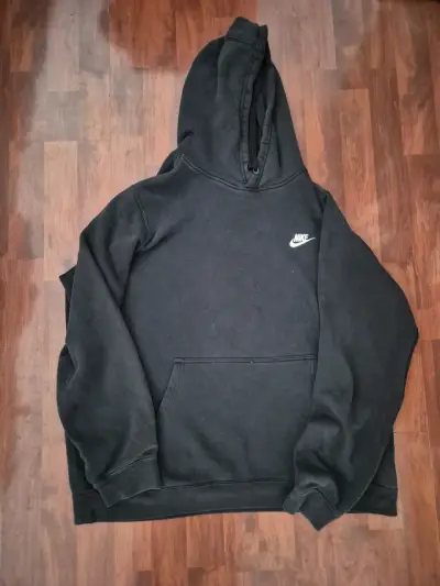 Polerón con capucha negro Nike talla XL - miniatura 1