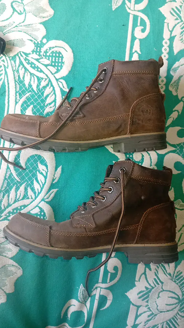 Botas de cuero marrón para hombre - 2