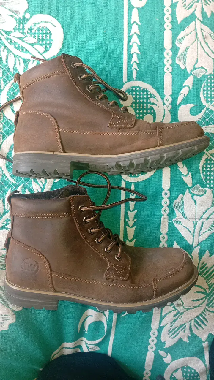 Botas de cuero marrón para hombre - 3