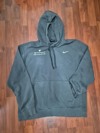 Polerón con capucha Nike gris talla L - miniatura 1