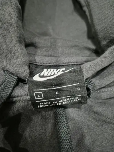 Polerón con capucha Nike gris talla L - miniatura 3