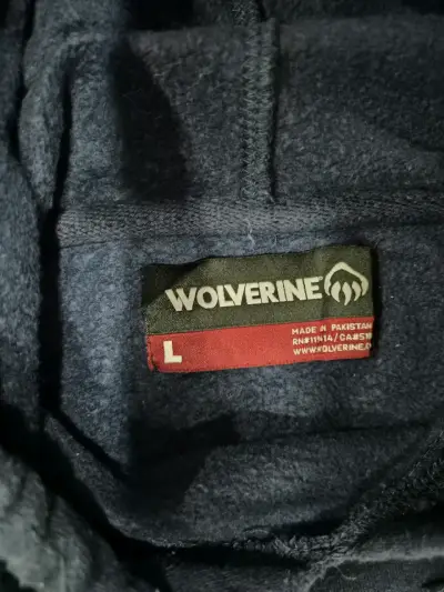Polerón con capucha azul Wolverine talla L - miniatura 3
