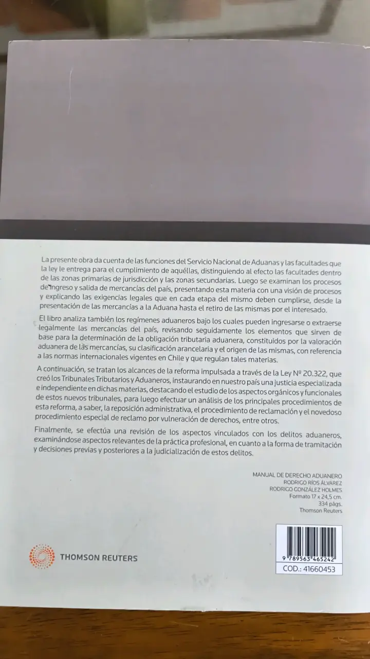Manual de Derecho Aduanero Thomson Reuters - 2