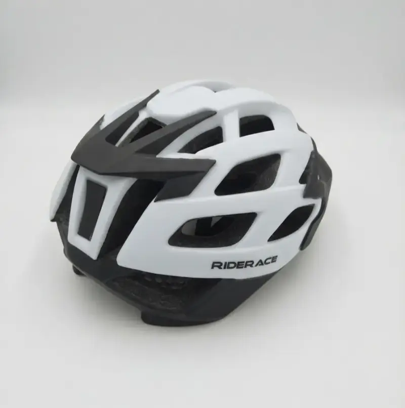 Casco de ciclismo RIDERACE blanco y negro - 3