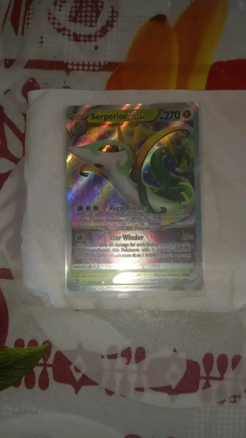 Carta Pokémon Serperior VSTAR holográfica