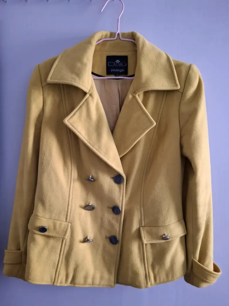Abrigo amarillo mujer Dalu talla 42 - 1