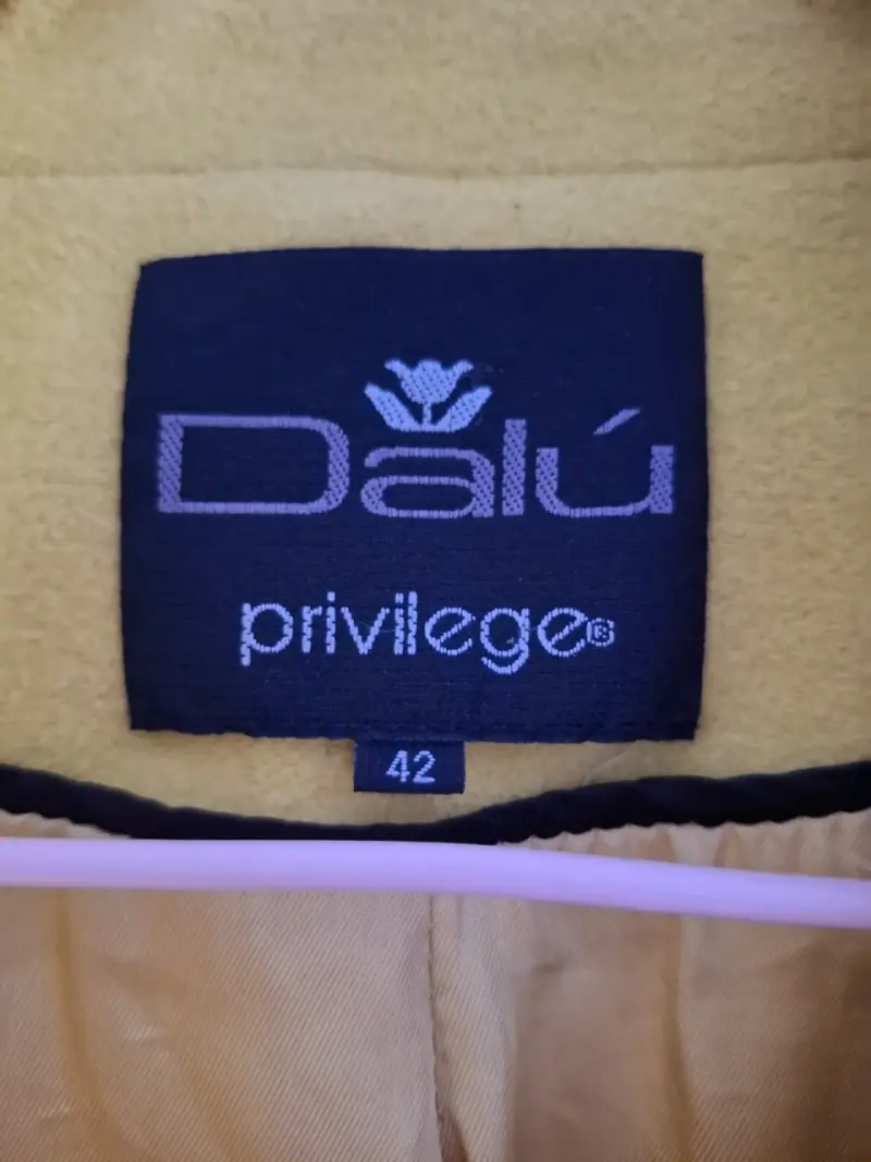 Abrigo amarillo mujer Dalu talla 42 - 3