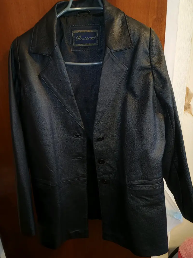 Chaqueta de cuero negra Rossano para mujer - 3