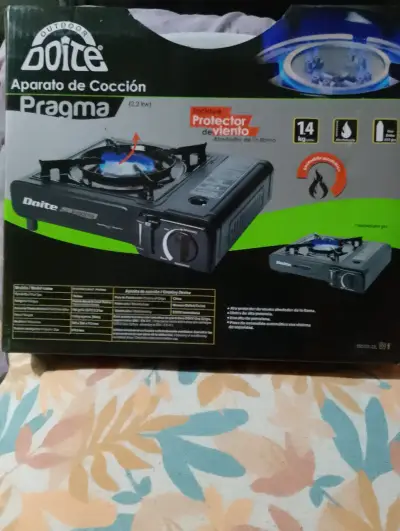 Cocina portátil Doite Pragma con protector de viento - miniatura 1