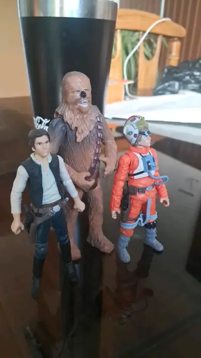 Figuras de acción Star Wars Han Solo, Chewbacca y Luke Skywalker - miniatura 3
