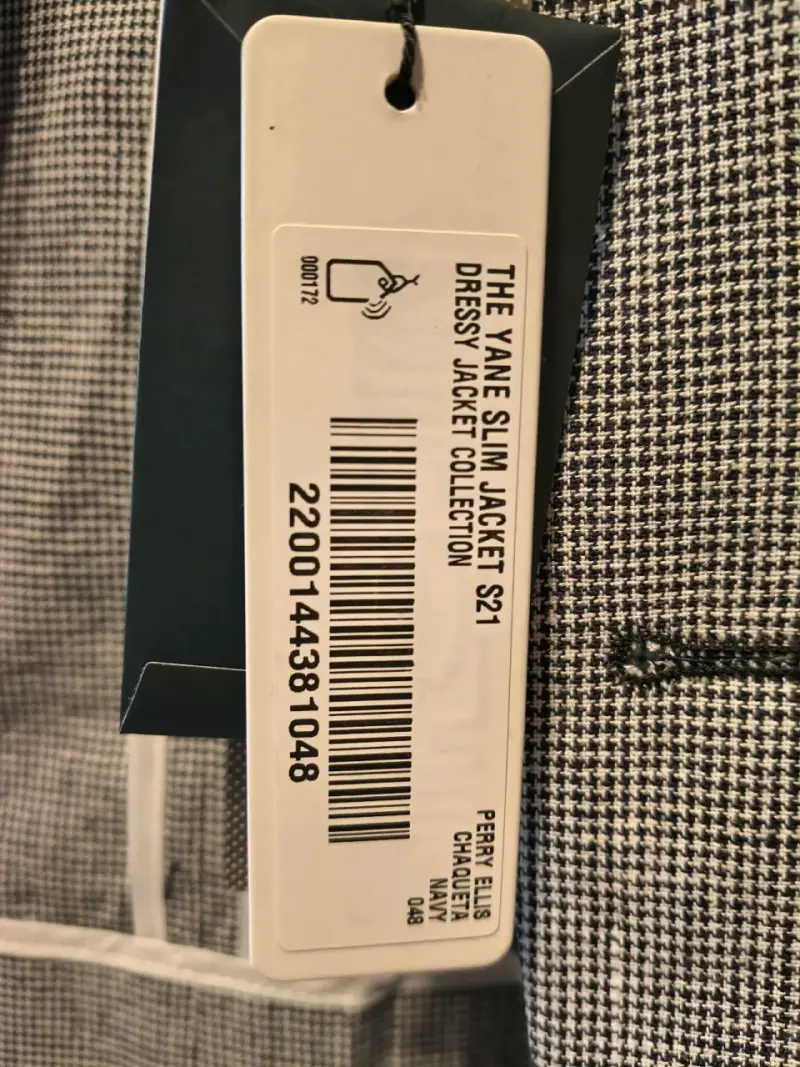Chaqueta de vestir slim fit Perry Ellis gris - 1