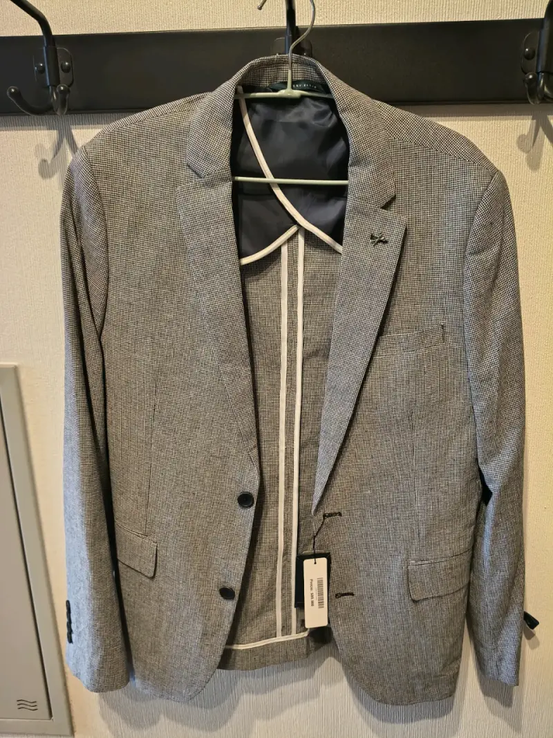 Chaqueta de vestir slim fit Perry Ellis gris - 2