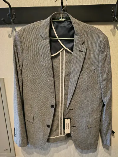 Chaqueta de vestir slim fit Perry Ellis gris - miniatura 2