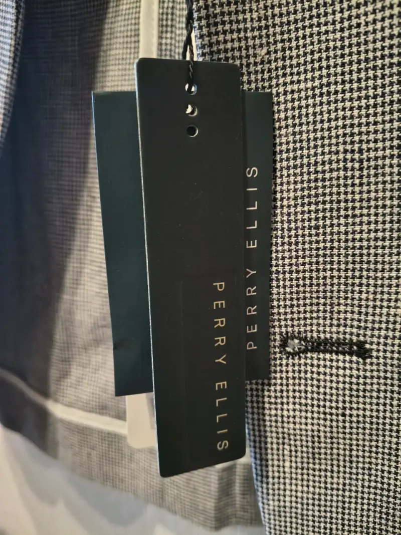 Chaqueta de vestir slim fit Perry Ellis gris - 4