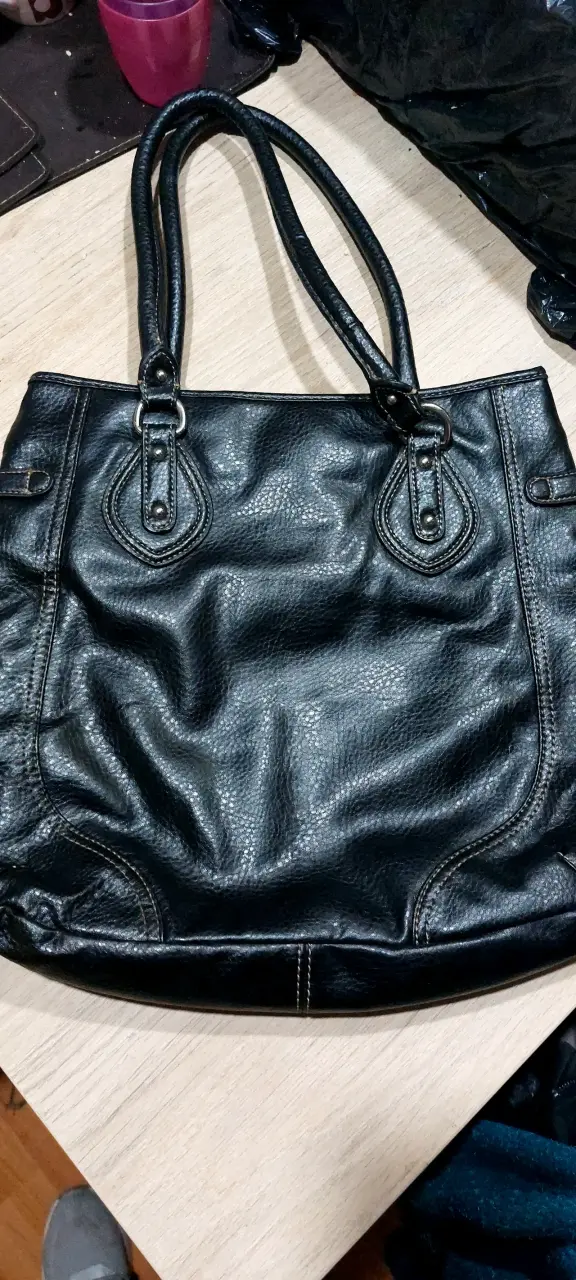 Bolso de cuero negro Tommy Hilfiger - 3