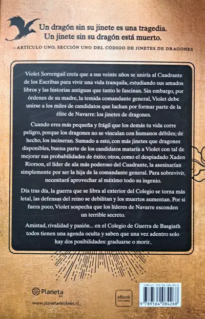 Libro 'Alas de Sangre' de Rebecca Yarros - miniatura 2