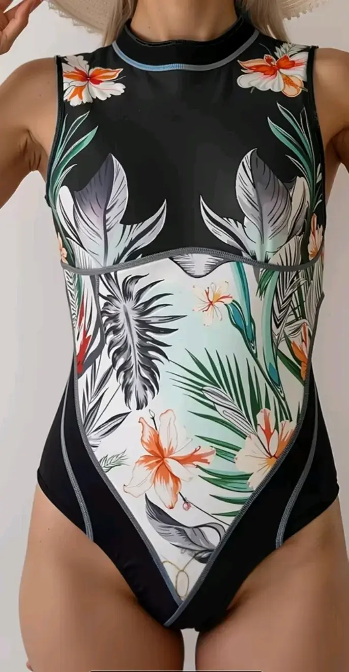 Traje de baño deportivo con diseño moder - 3