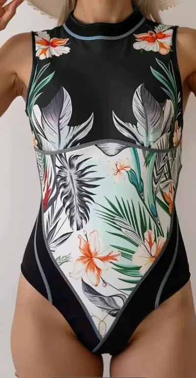 Traje de baño deportivo con diseño moder - miniatura 3