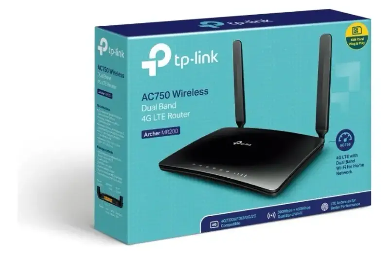 Router TP-Link Archer MR200 4G LTE Dual Band - 4