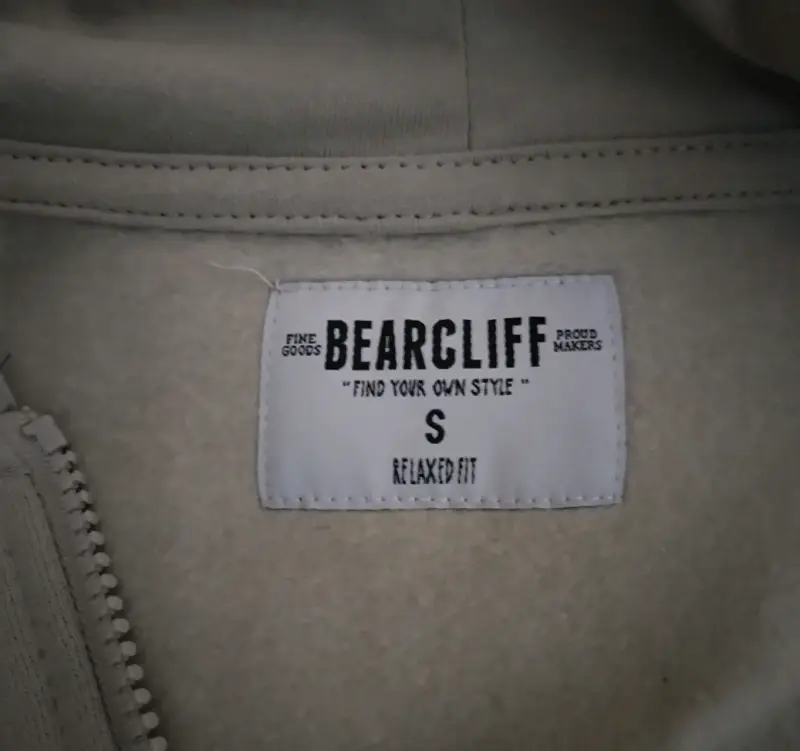 Polerón Bearcliff Beige con Cierre y Capucha - 3