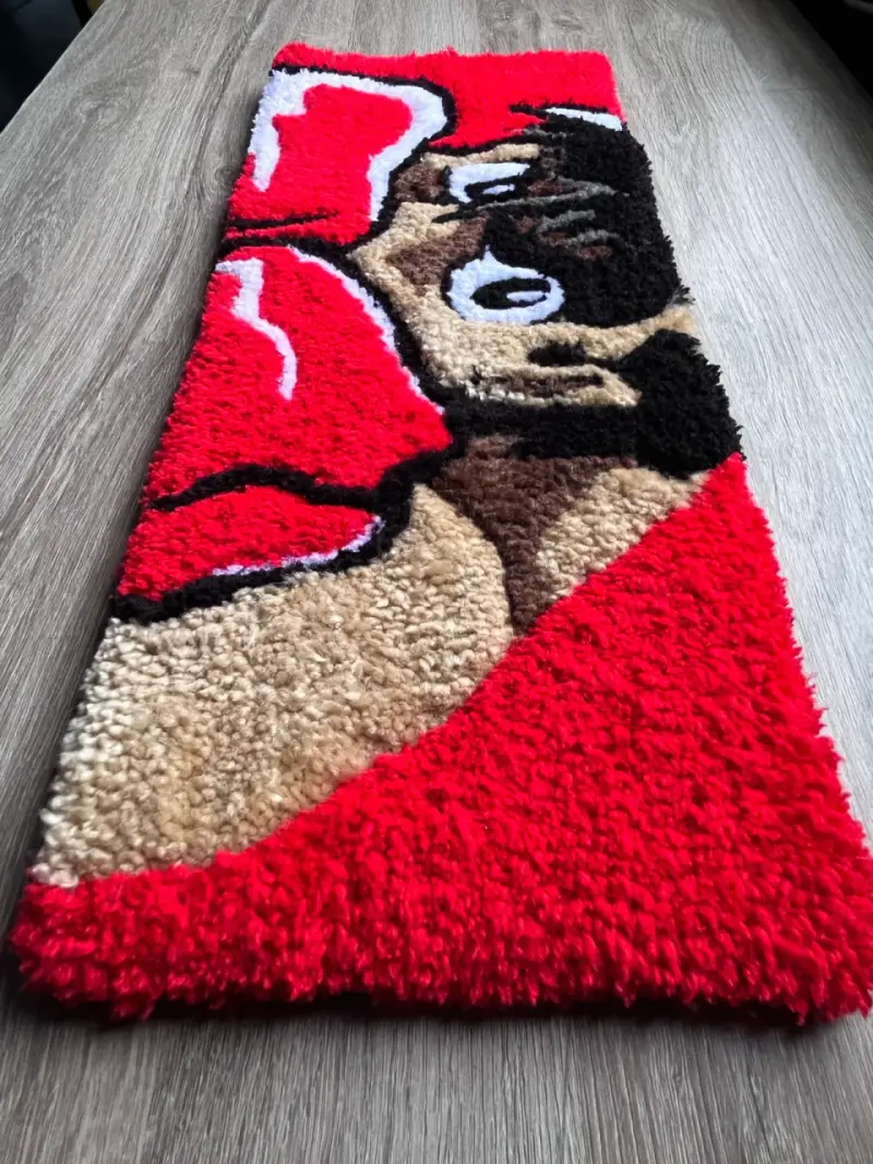 Alfombra tufting de boxeador estilo anime ippo - 4