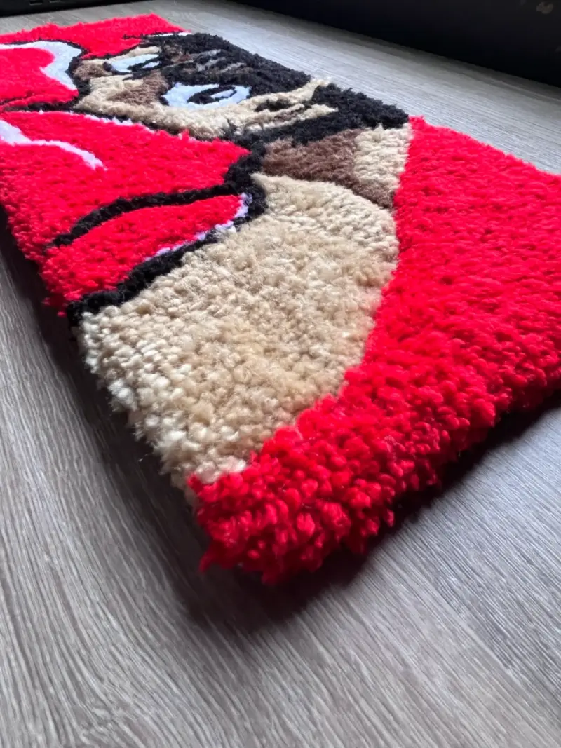 Alfombra tufting de boxeador estilo anime ippo - 5
