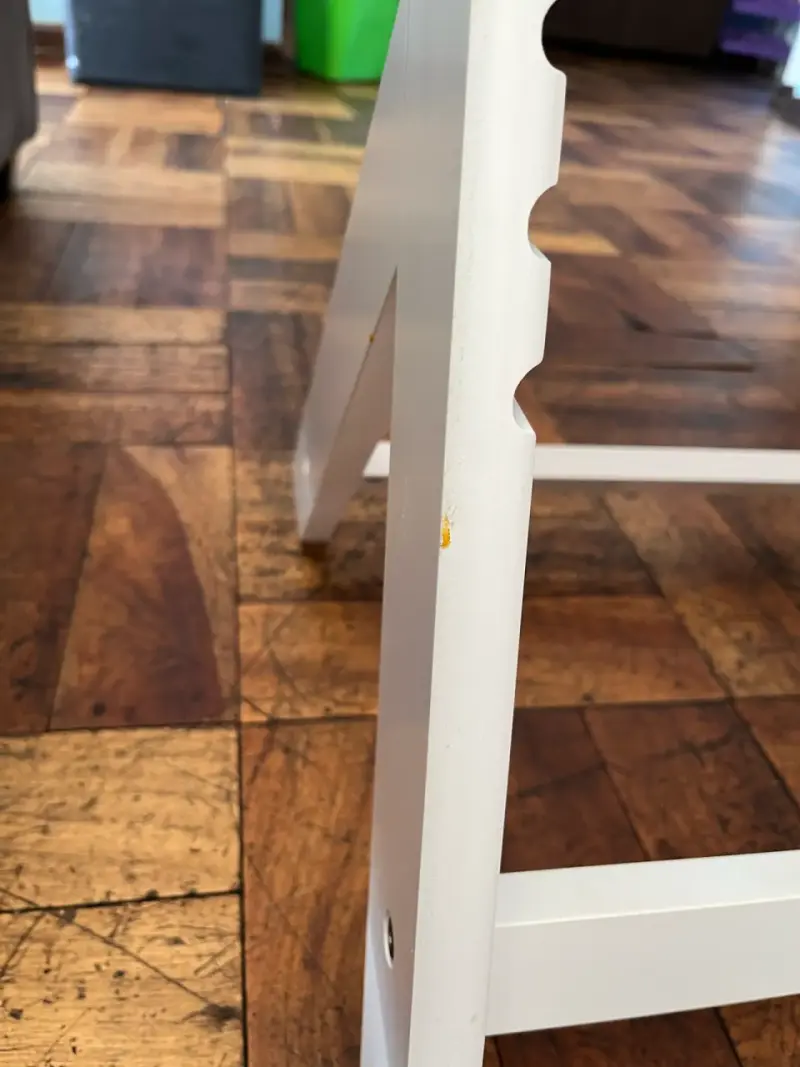 Silla alta para bebé Kinderkraft blanca ajustable - 4