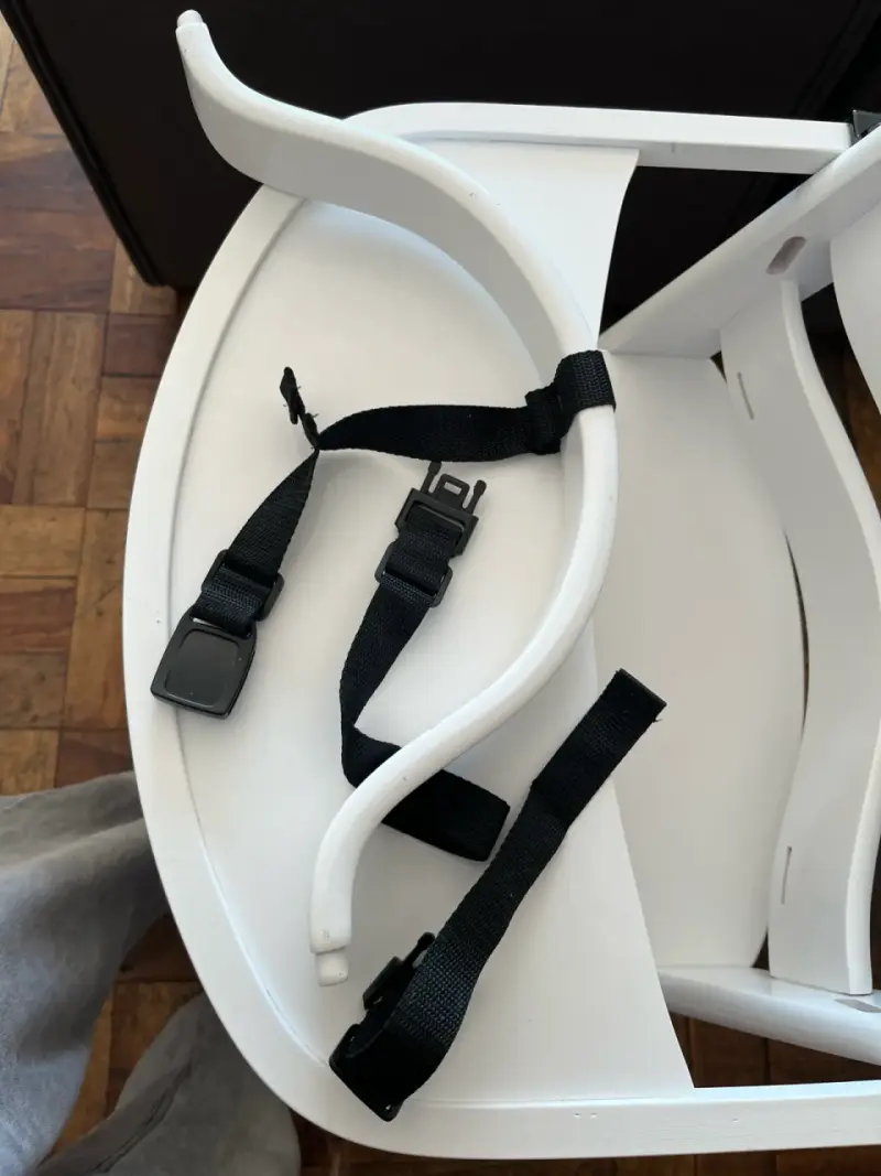 Silla alta para bebé Kinderkraft blanca ajustable - 6