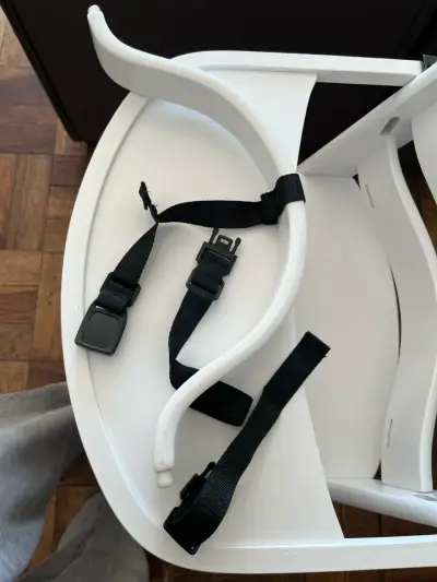Silla alta para bebé Kinderkraft blanca ajustable - miniatura 6