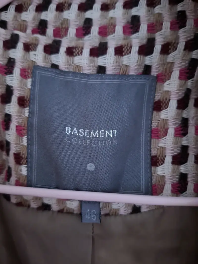 Abrigo de lana estampado Basement - 5