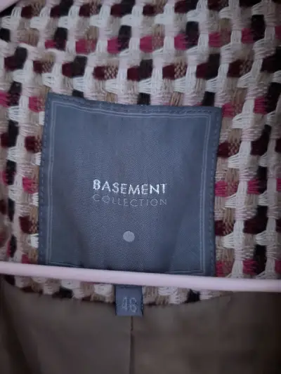 Abrigo de lana estampado Basement - miniatura 5