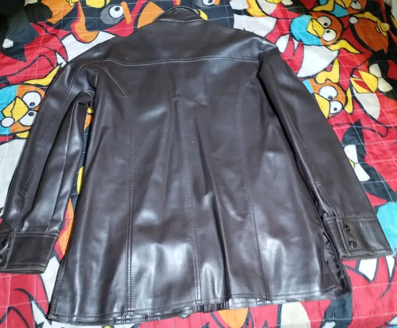 Chaqueta de cuerina marrón Tuscany para hombre - 2