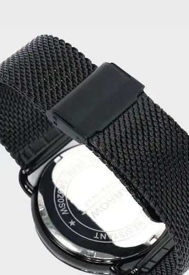 Reloj cronógrafo Arrow negro elegante - 4