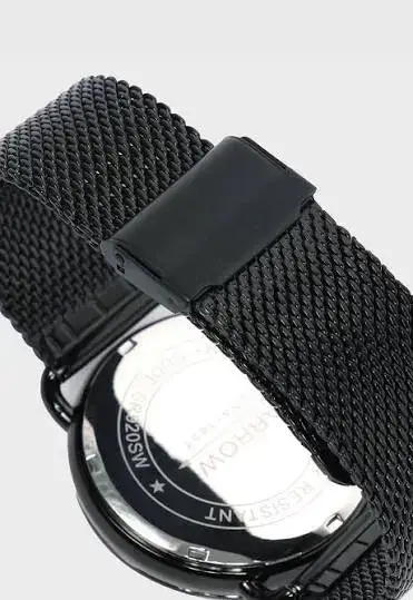 Reloj cronógrafo Arrow negro elegante - miniatura 4