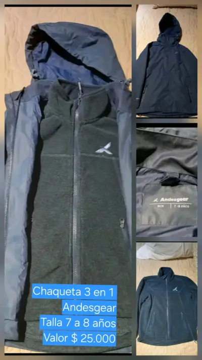 Chaqueta 3 en 1 Andesgear para niños - miniatura 4