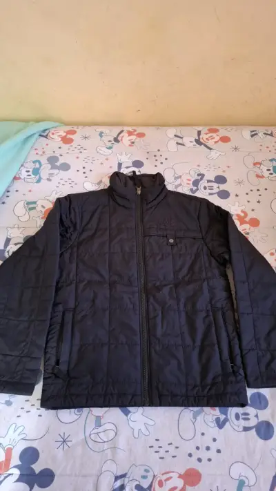 Chaqueta acolchada negra The North Face para niños - miniatura 1