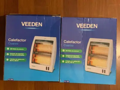 Pack 2 Calefactor Cuarzo Veeden Pl-800 (400w/800w) - miniatura 5